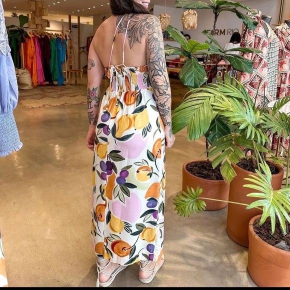 FARM Rio Midi Fruits Dress Size M - Picture 4 of 11